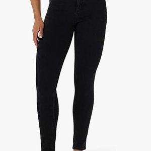 Lee Women's Ultra Lux Mid-Rise Slim Fit Skinny Jean Black Nwt Size 16